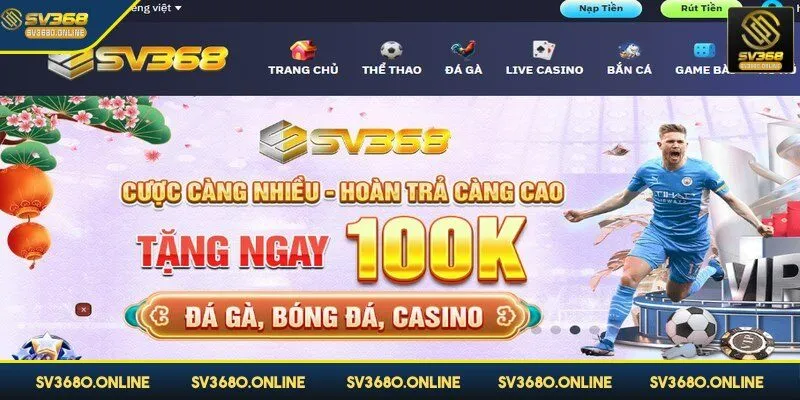 Khuyến mãi hoàn trả SV368 lên đến 3.5% siêu hấp dẫn 3 Chơi càng nhiều hoàn trả mức càng cao