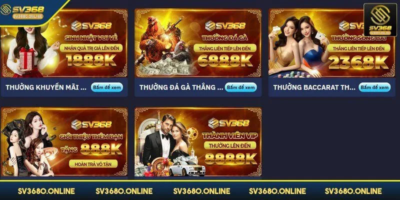 Khuyến mãi nạp tiền mỗi ngày dễ săn thưởng cùng SV368 4 Cần tìm hiểu kỹ nếu đang tham gia sự kiện đổi thưởng khác